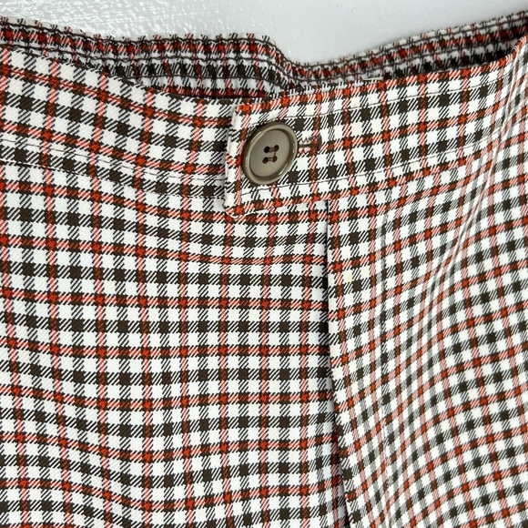 Montgomery Ward Vintage 80’s‎ Pants Size 12 Plaid Wide Leg Retro 27x27 - Picture 5 of 14